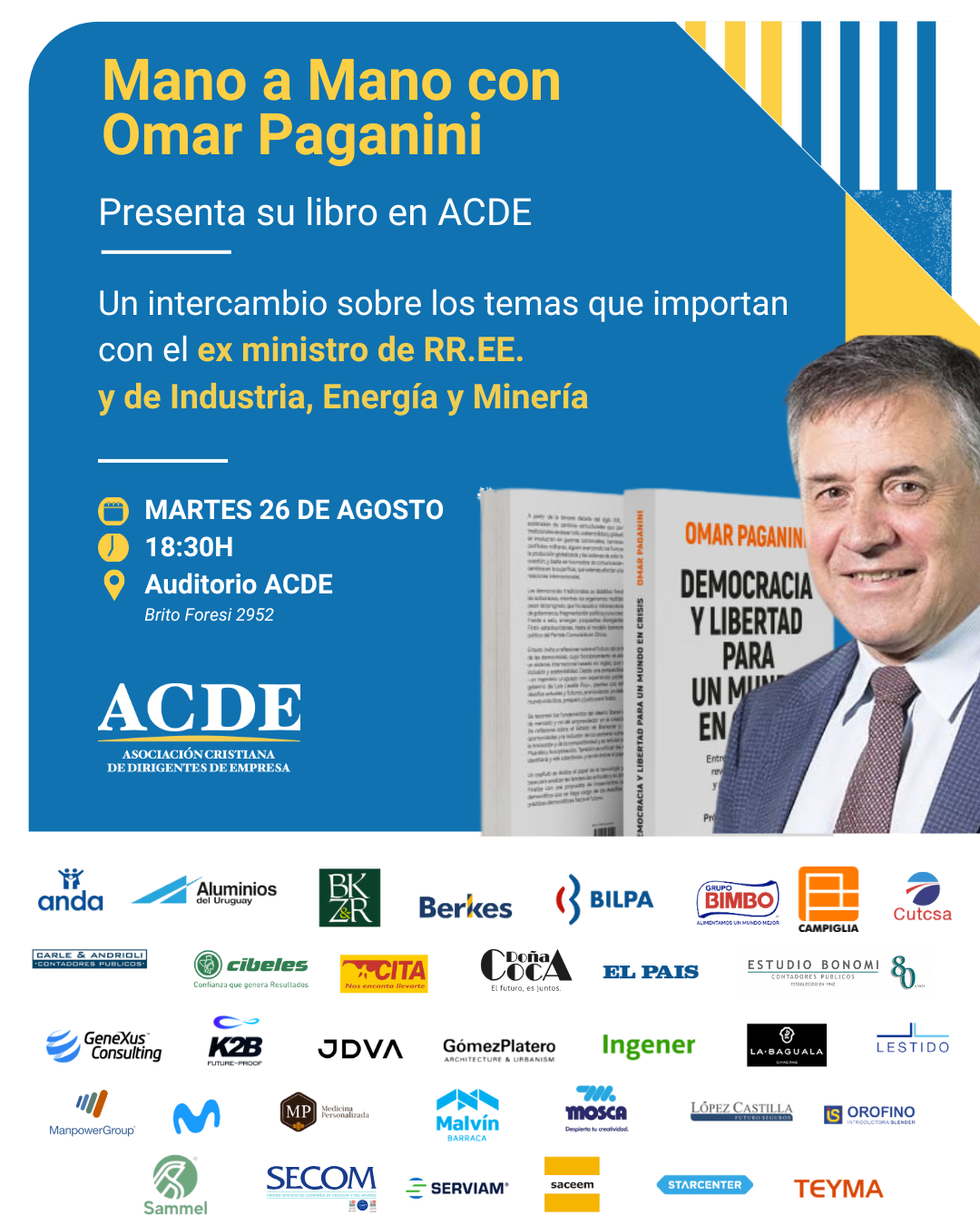 Omar Paganini presenta su libro en ACDE - ACDE